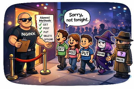 Nginx as a security guard managing the entrance