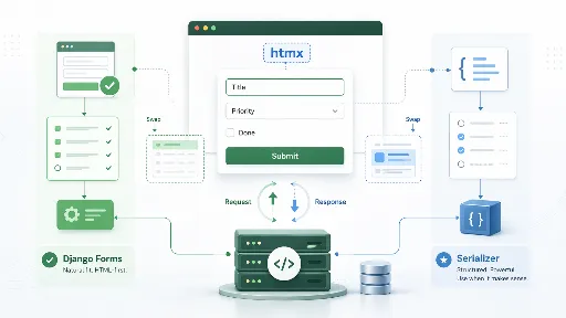 Dynamische webontwikkeling vereenvoudigen met Django en HTMX: Gebruik van Forms en Serializers