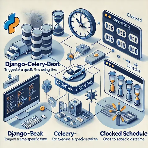 Django Celery-Beat task scheduling with Crontab and Clocked