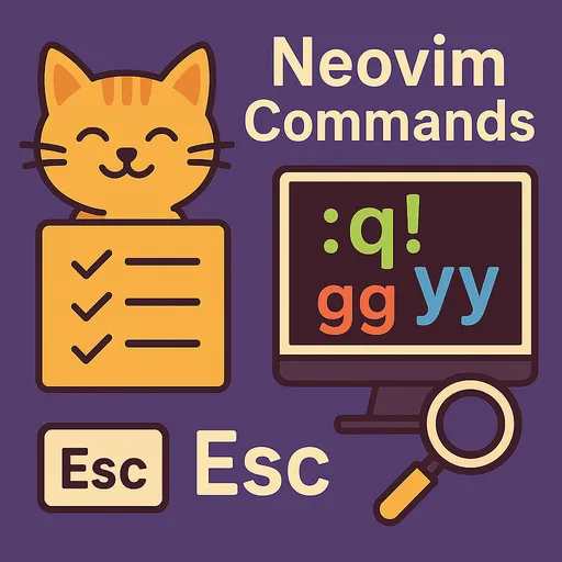 Neovim Befehle Zusammenfassungsillustration