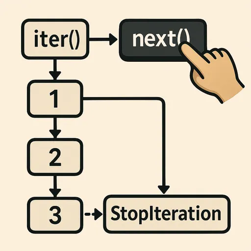 next() iterator flow diagram