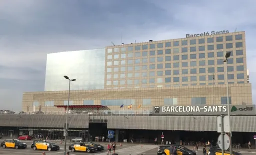 Barcelona Sants station exterior