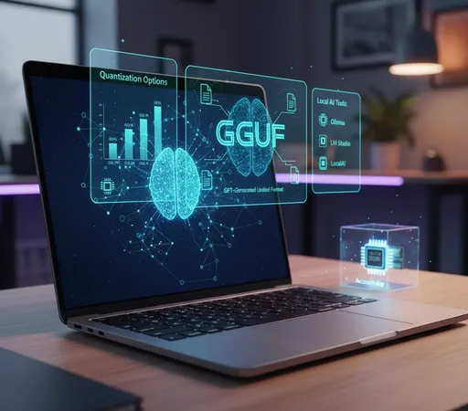 Image of inference using GGUF format model