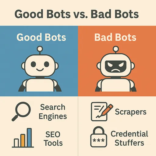 Vergelijking van goede bots vs slechte bots