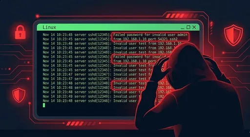 Een hacker die een ssh-server aanvalt Een hacker die een ssh-server aanvalt