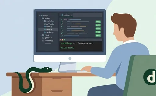 撰寫 test py 的 Django 開發者