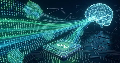 Image of AI performing tensor calculations using GPU